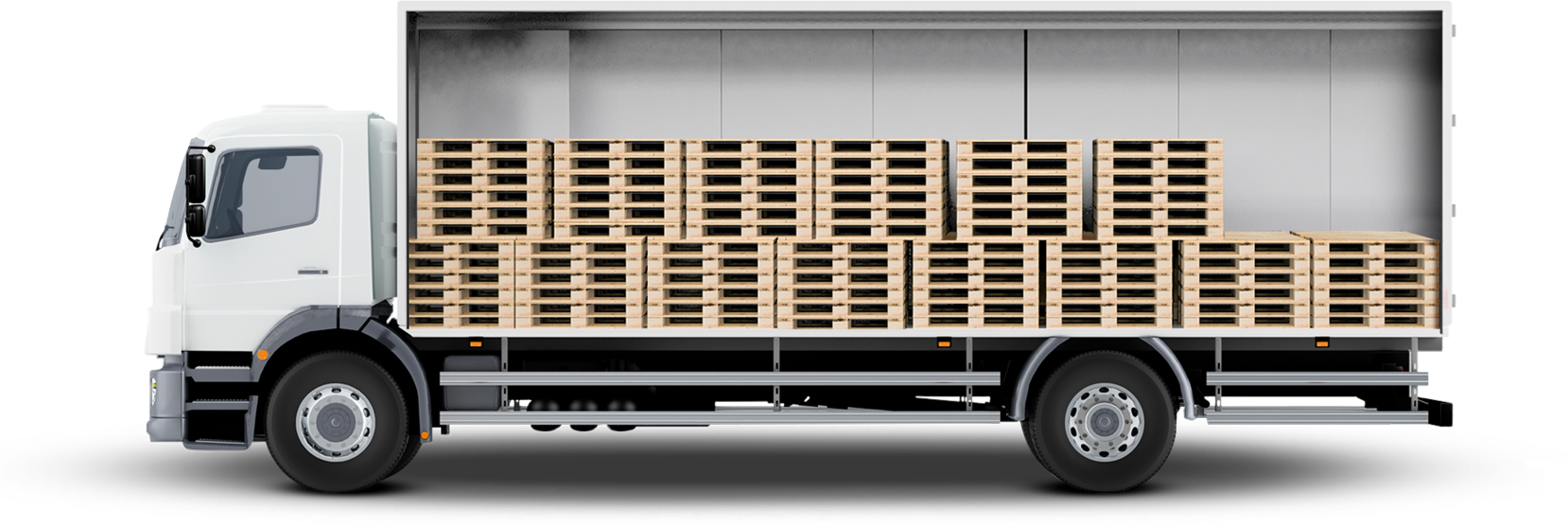 Zdjęcie samochodu z paletami